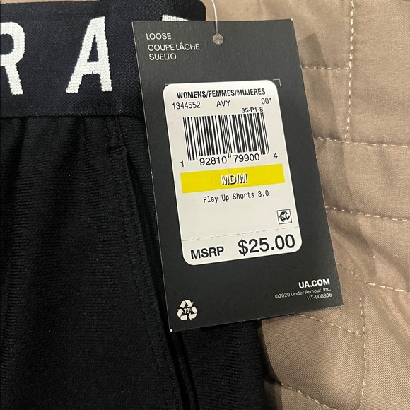 Under Armour Women's Athletic Black Shorts - Picture 2 of 4